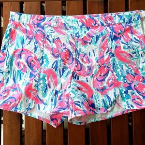 Lilly Pulitzer Cosmic Coral shorts